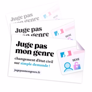 Autocollants campagne « Juge pas mon genre »