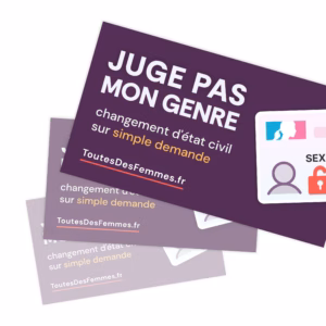 Autocollants Toutes des Femmes « Juge pas mon genre »